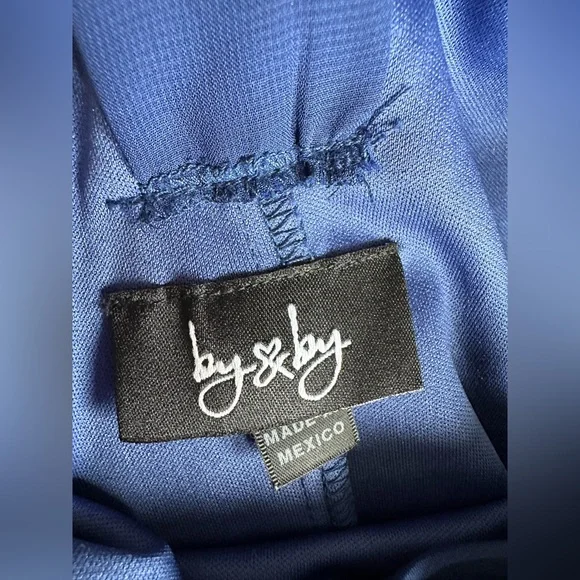 Blue, size medium short dress only worn 1 time like new. - Picture 2 of 4